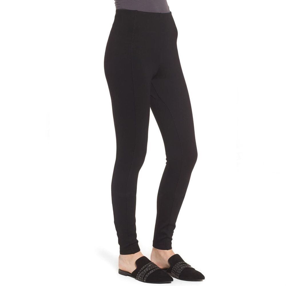 Lysse Mara Seamed Leggings Womens S Black Elastic Waist